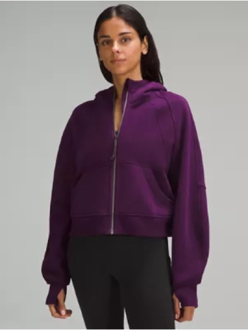Lululemon. Scuba Oversized Full-Zip Hoodie. Plum. Size XS/S.